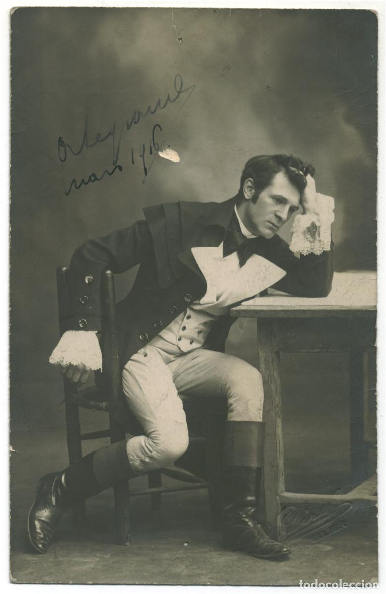 Postales: Tenor o Actor ALEGRAURE_L. Cairol (Montpellier). Signed (1916) Firmada Autograph
