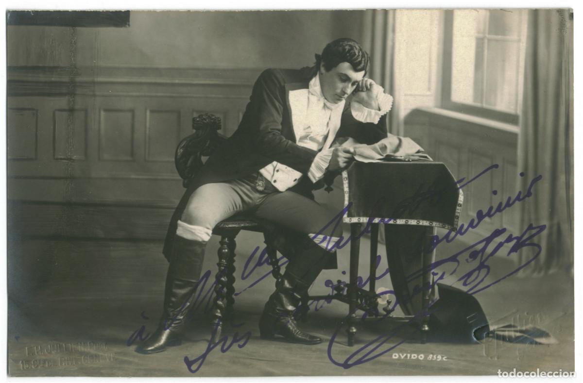 Postales: Tenor o Actor SIN IDENTIFICAR_Thullier (Gen&egrave;ve). Photo H. H. Jullien. Signed Firmada Autograph