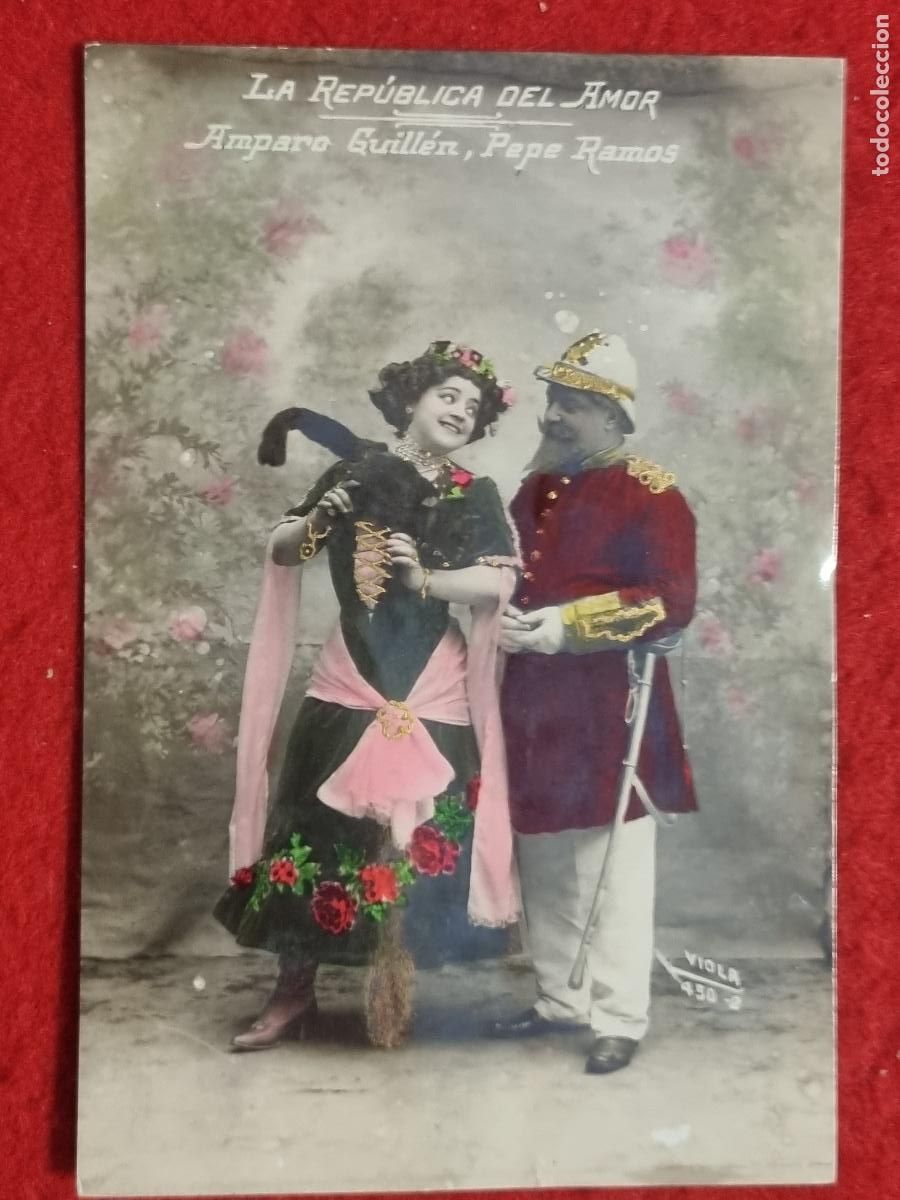Postales: POSTAL ACTRIZ TEATRO CUPLETISTA AMPARAO GUILLEN PEPE RAMOS ANTIGUA ORIGINAL P2506