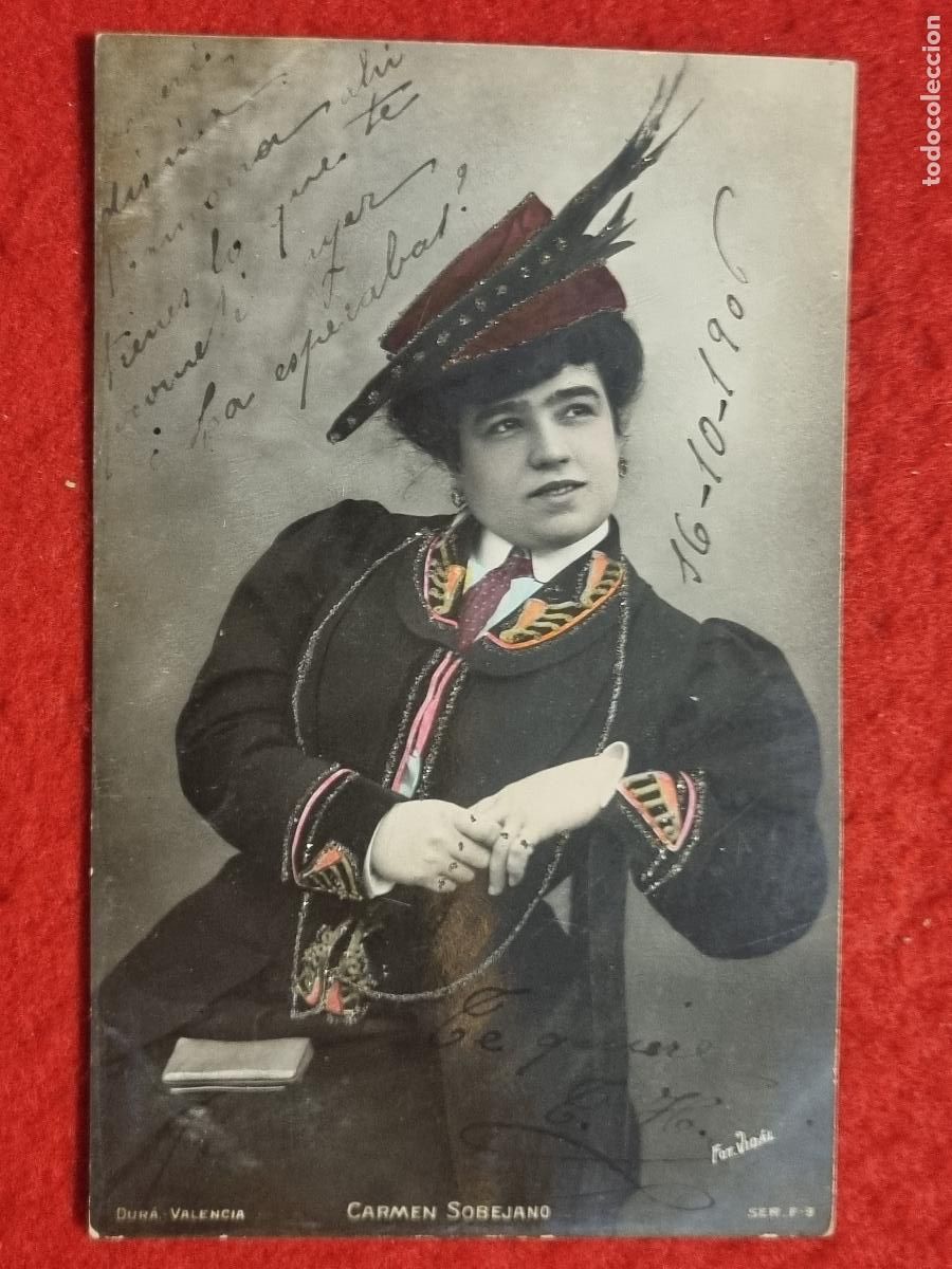 Postales: POSTAL ACTRIZ TEATRO CUPLETISTA CARMEN SOBEJANO ANTIGUA ORIGINAL P2509