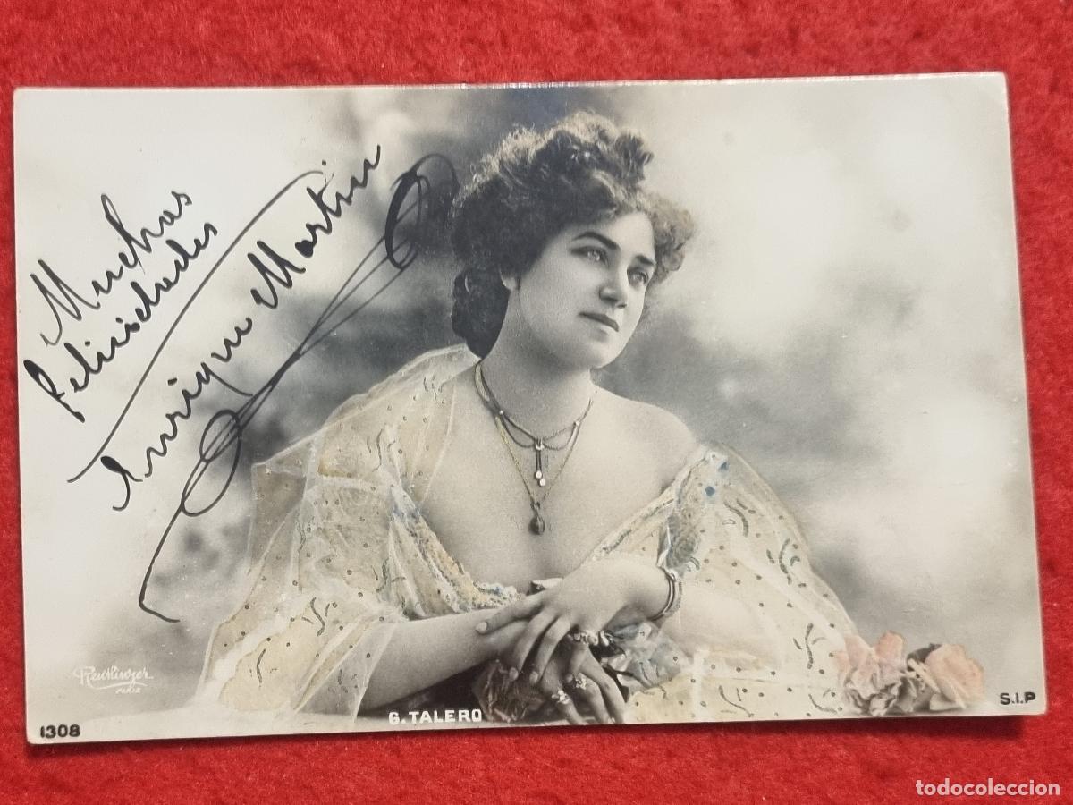 Postales: POSTAL ACTRIZ TEATRO CUPLETISTA G. TALERO ANTIGUA ORIGINAL P2516