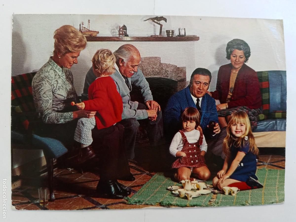 Postales: POSTAL GALANTE CON FAMILIA FELIZ . A&Ntilde;OS 70