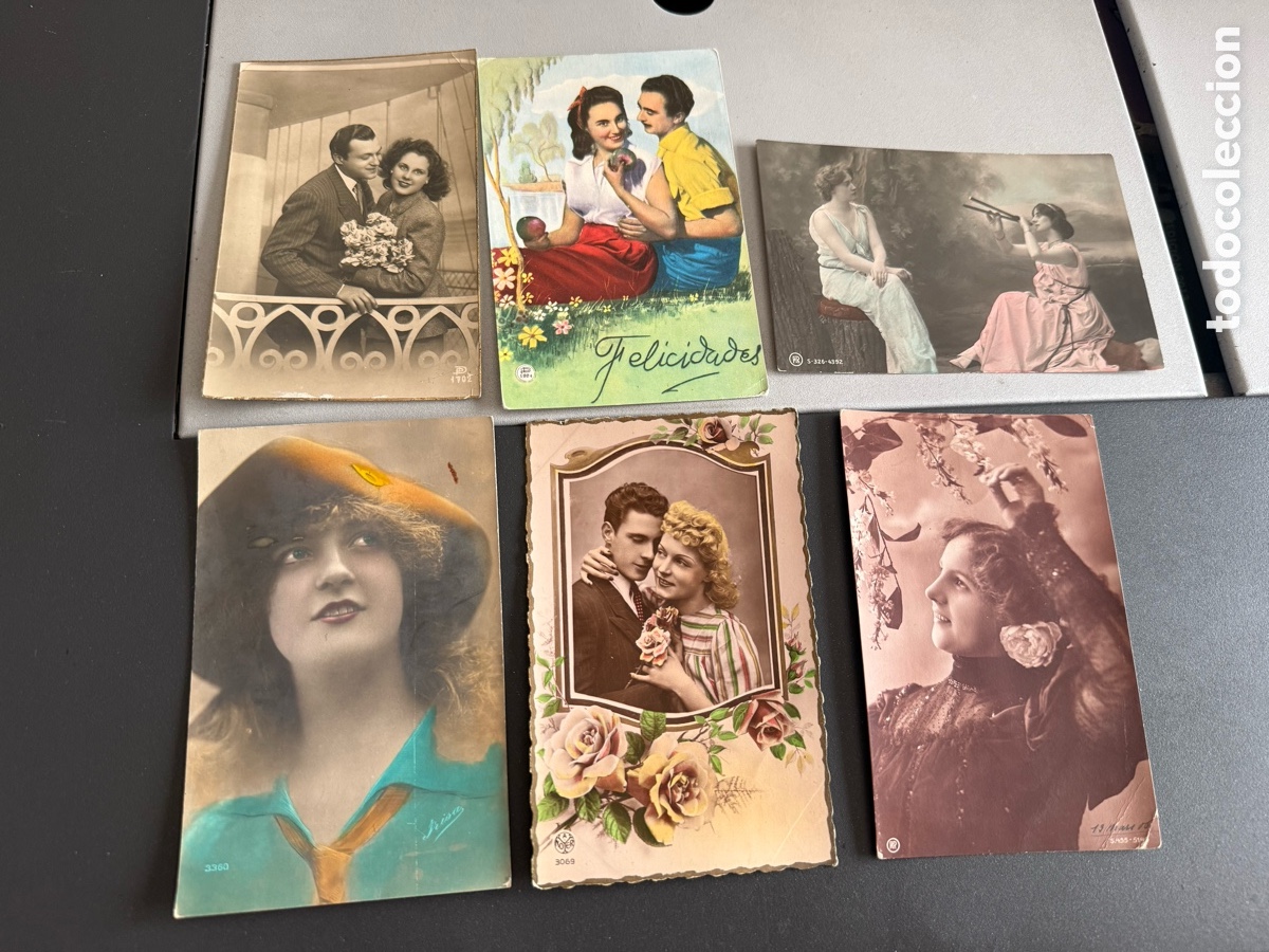 Postales: 6x Postales Rom&aacute;nticas - Foto 1