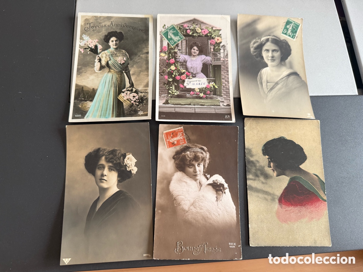Postales: 6x POSTALES ROM&Aacute;NTICAS - Foto 1