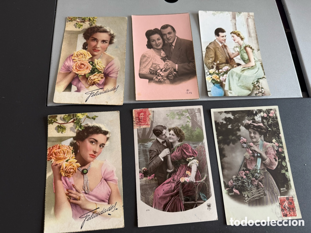 Postales: 6x POSTALES ROM&Aacute;NTICAS - Foto 1