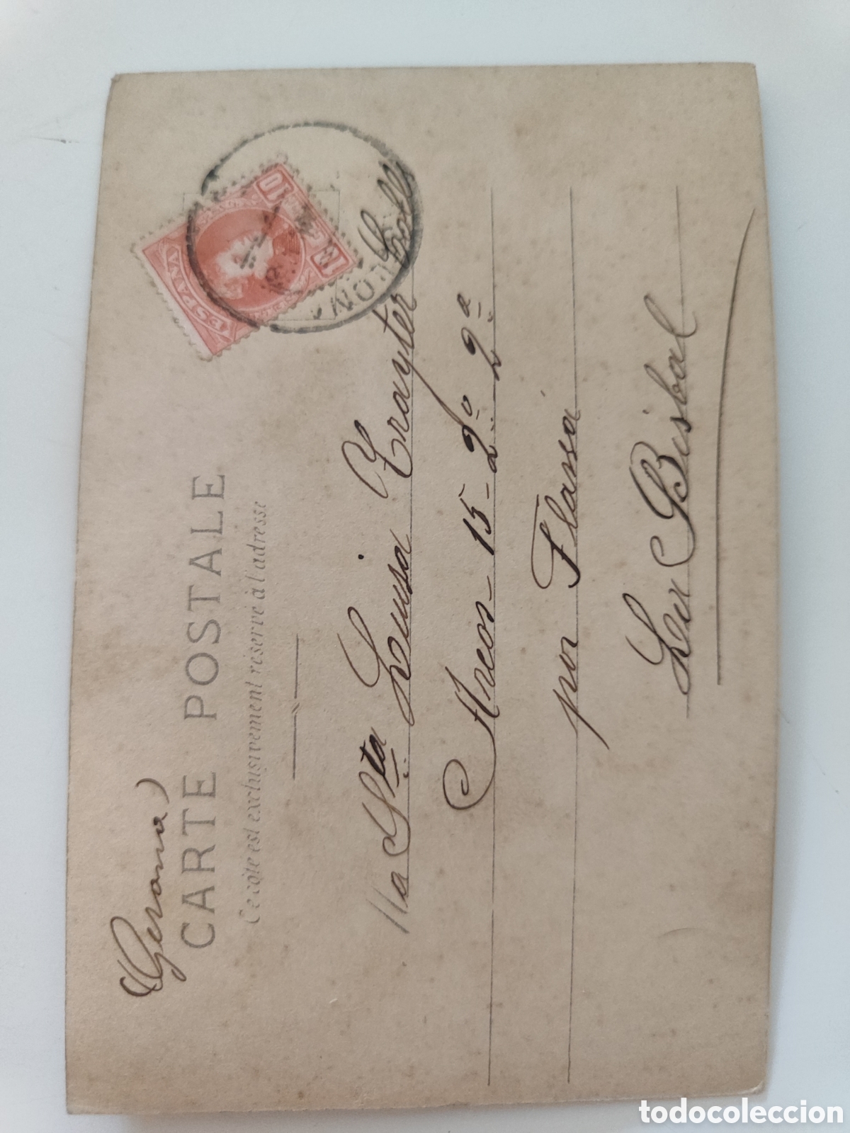 Postales: Antigua postal actriz belle epoque francesa - Foto 2