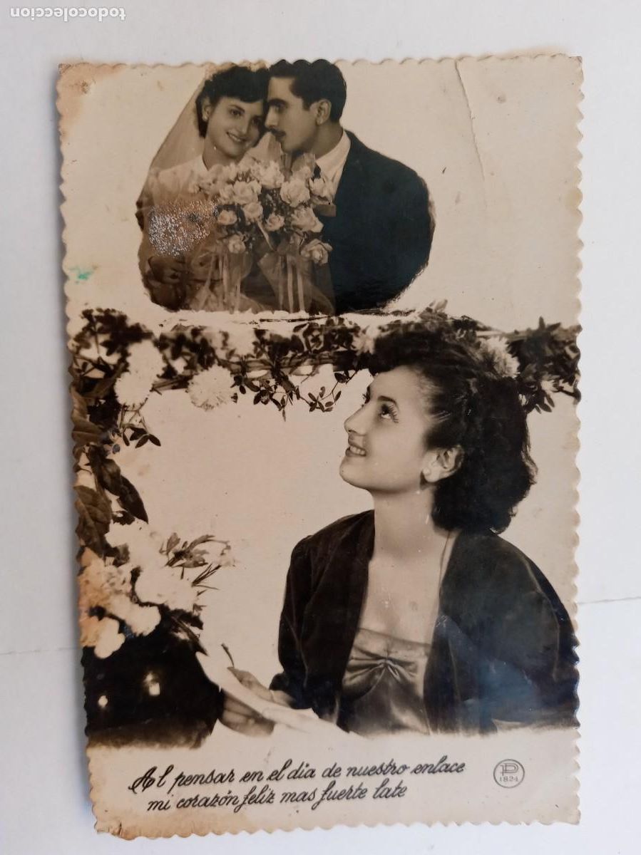 Postales: POSTAL GALANTE CON PAREJA ENAMORADA . A&Ntilde;OS 50