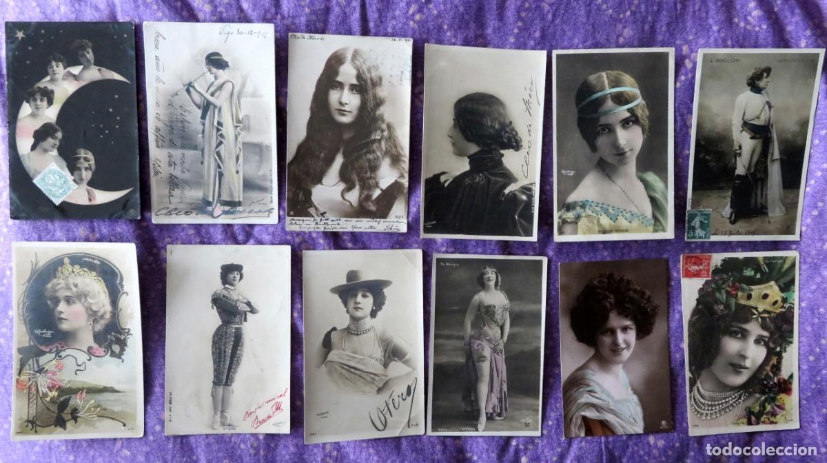 Postales: LOTE de 20 Postales Originales de Cleo Merode(5), Cavalieri, Otero, Guerrero...
