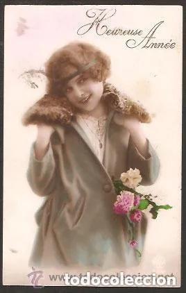Postales: POSTAL a&ntilde;o 1922 - foto se&ntilde;orita - Sin circular - escrita