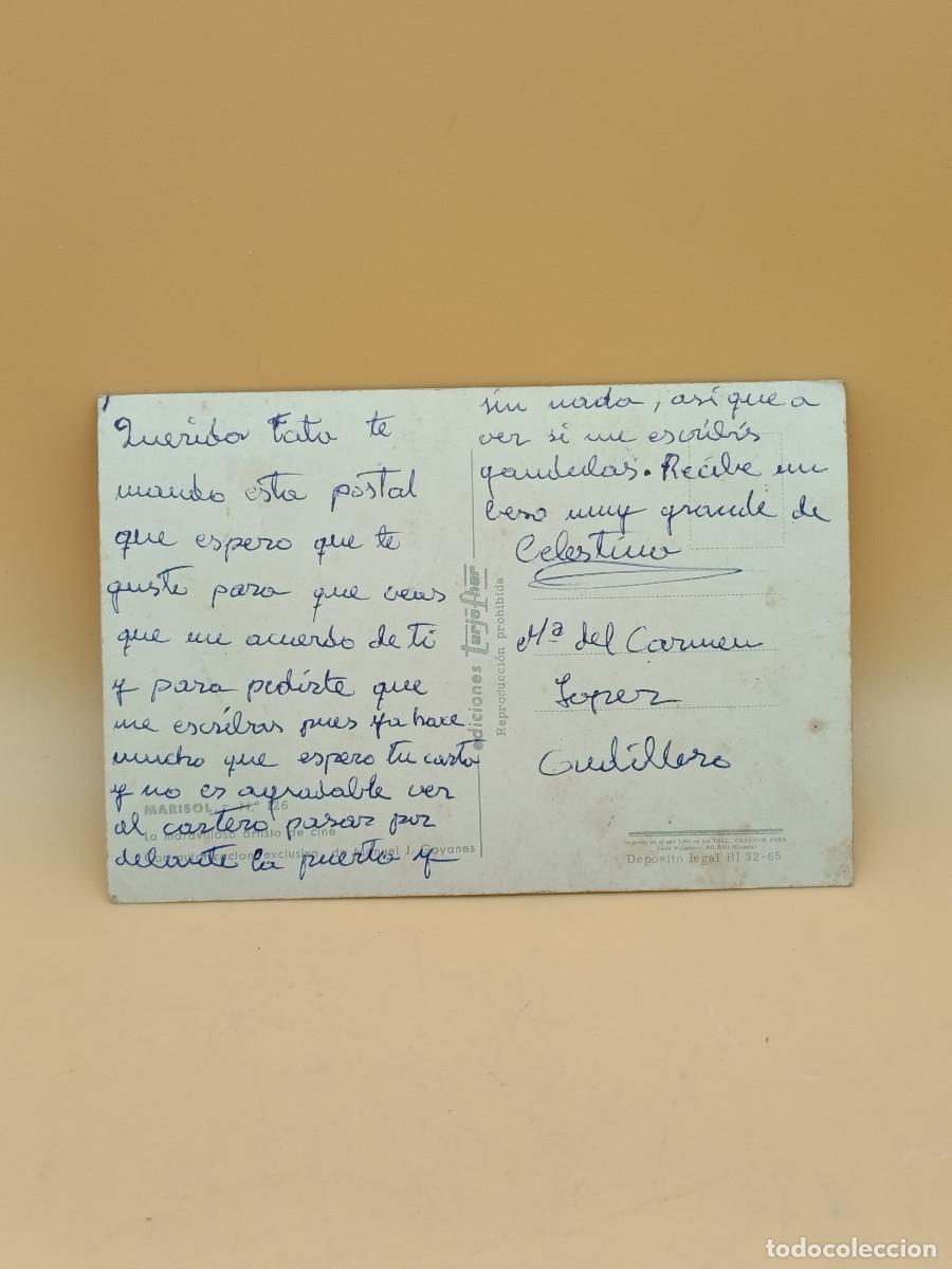Postales: POSTAL MARISOL 9,5 X 14 APROX. ESCRITA. PY. - Foto 2