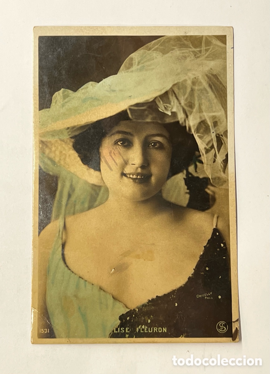 Postales: LISE FLEURON, Artista Postal circulada a la Srta Julia. Plaza la Reina, Valencia. Barcelona (a.1907)