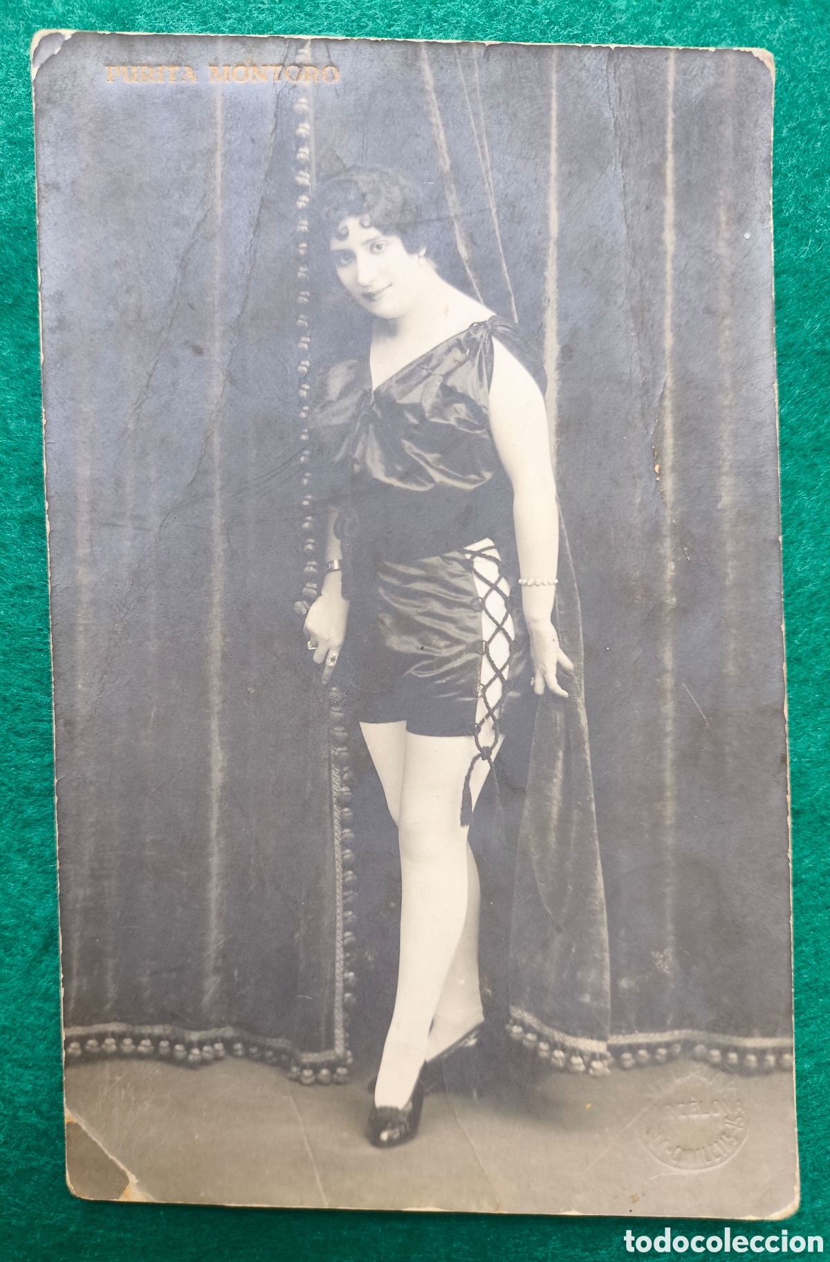 Postales: PURITA MONTERO CUPL&Eacute; TIPLE POSTAL FOTOGR&Aacute;FICA C. 1915