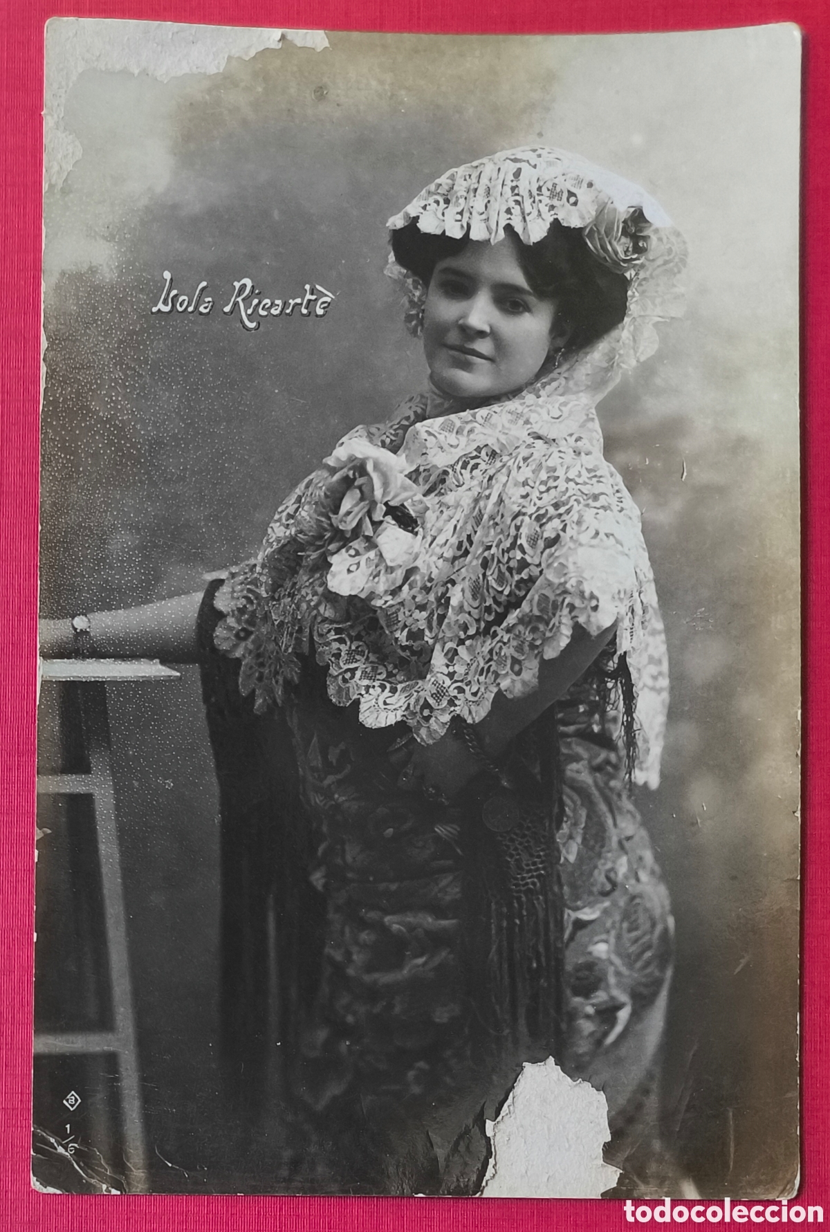 Postales: LOLA RICARTE CUPL&Eacute; TIPLE VEDETTE ARTISTA POSTAL FOTOGR&Aacute;FICA C. 1910