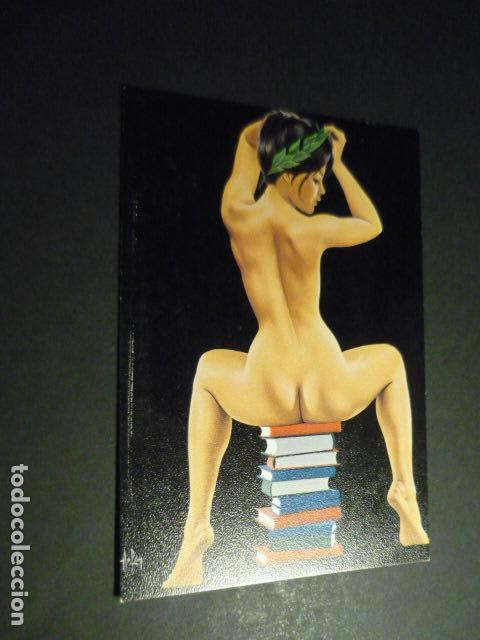 Postales: ISABELLE LA INTELECTUAL POSTAL ILUSTRADA EROTICA 1969