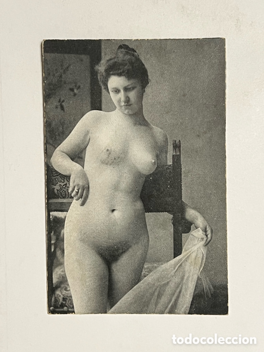 Postales: DESNUDO DE MUJER. Tarjeta postal art&iacute;stica.. (h.1920?) Med&iacute;das: 12 x 8 cm.