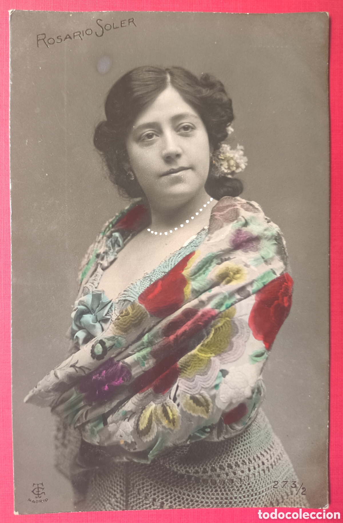 Postales: ROSARIO SOLER CUPL&Eacute; TIPLE ARTISTA POSTAL FOTOGR&Aacute;FICA ILUMINADA C. 1910