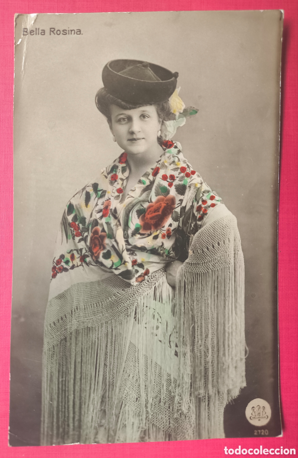 Postales: BELLA ROSINA CUPL&Eacute; TIPLE ARTISTA MANTON DE MANILA POSTAL FOTOGR&Aacute;FICA ILUMINADA C. 1910