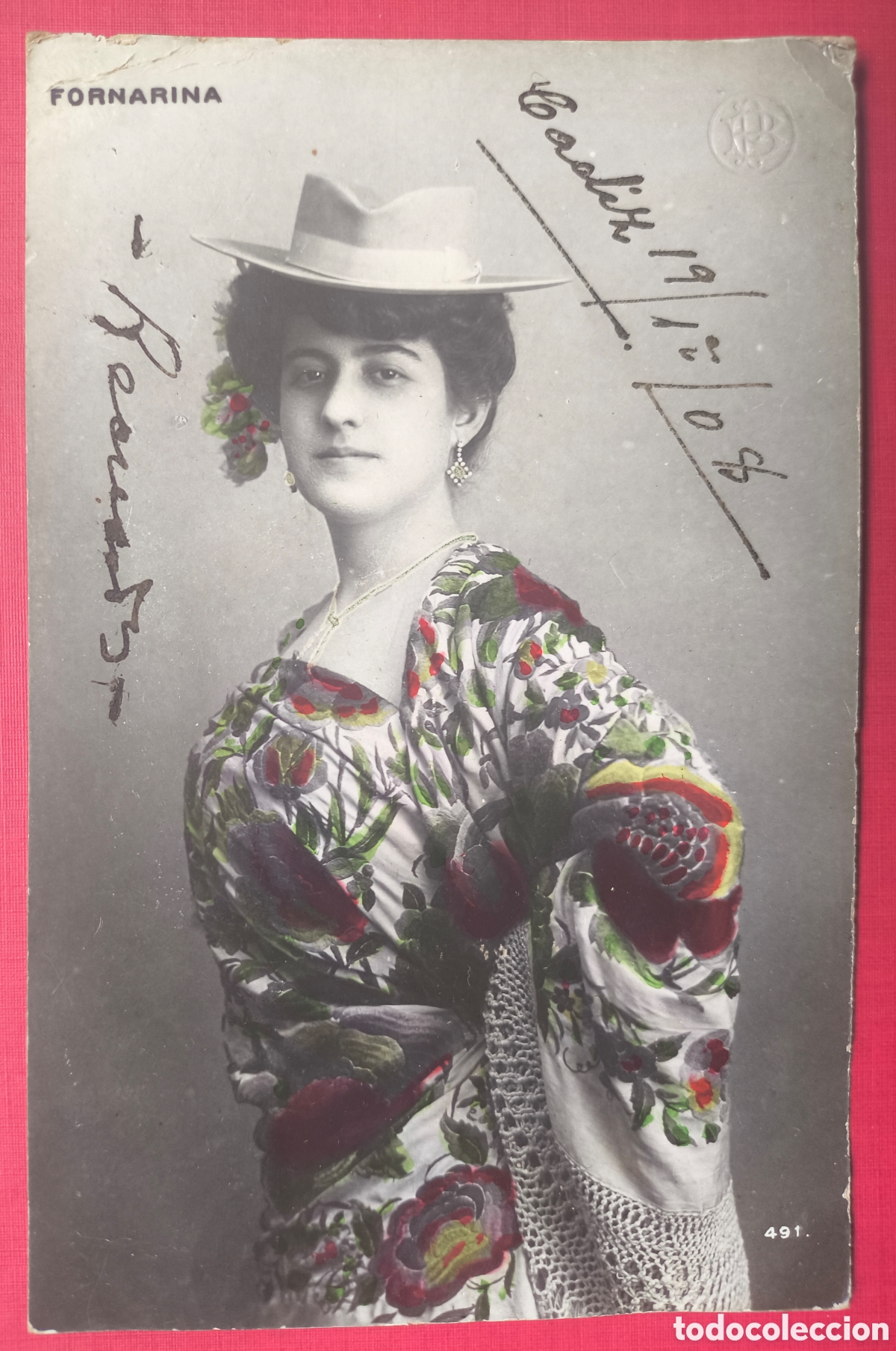 Postales: FORNARINA CUPL&Eacute; TIPLE ARTISTA POSTAL FOTOGR&Aacute;FICA ILUMINADA 1908