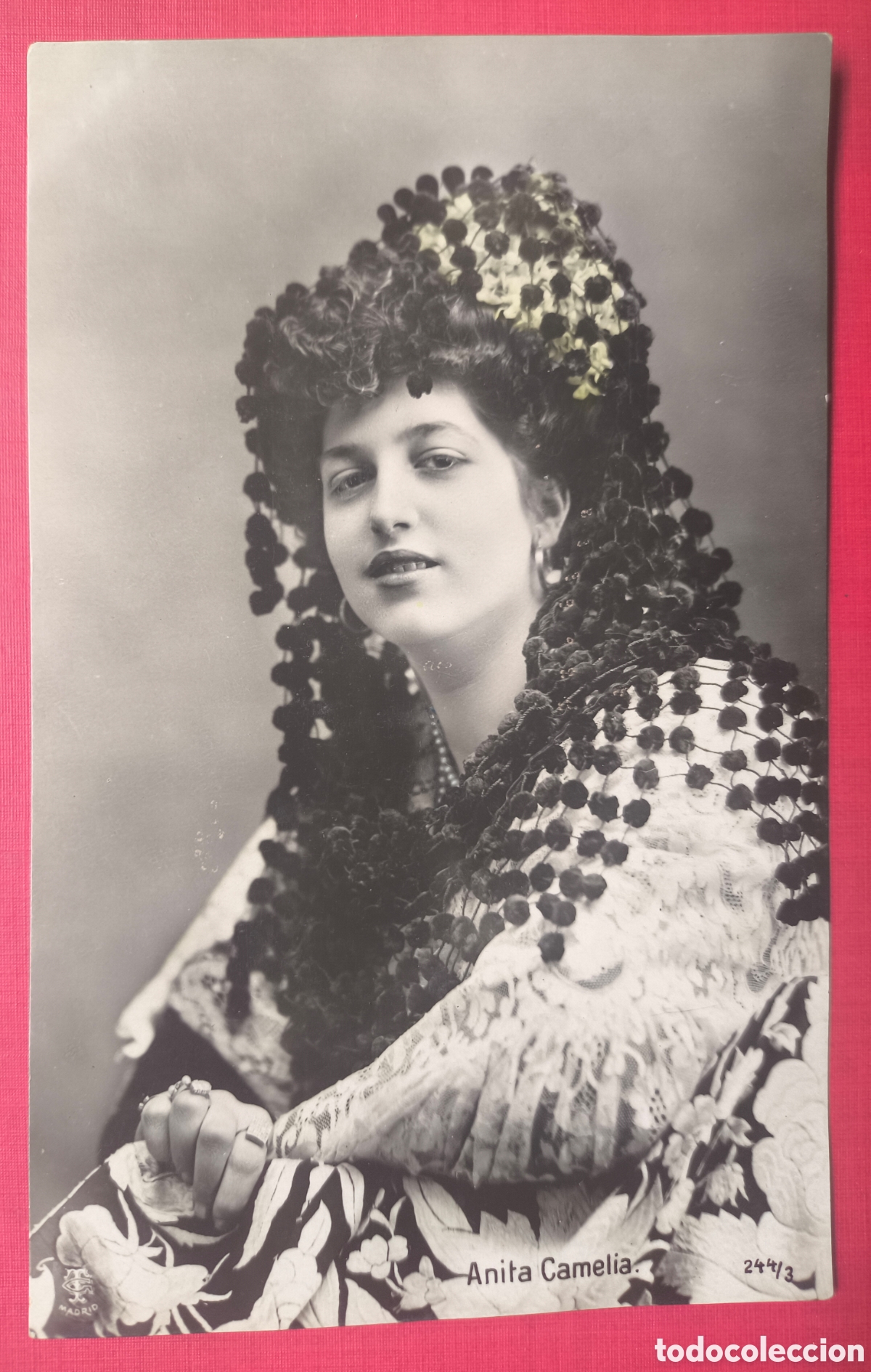 Postales: ANITA DELGADO LA CAMELIA CUPL&Eacute; TIPLE ARTISTA POSTAL FOTOGR&Aacute;FICA C. 1910