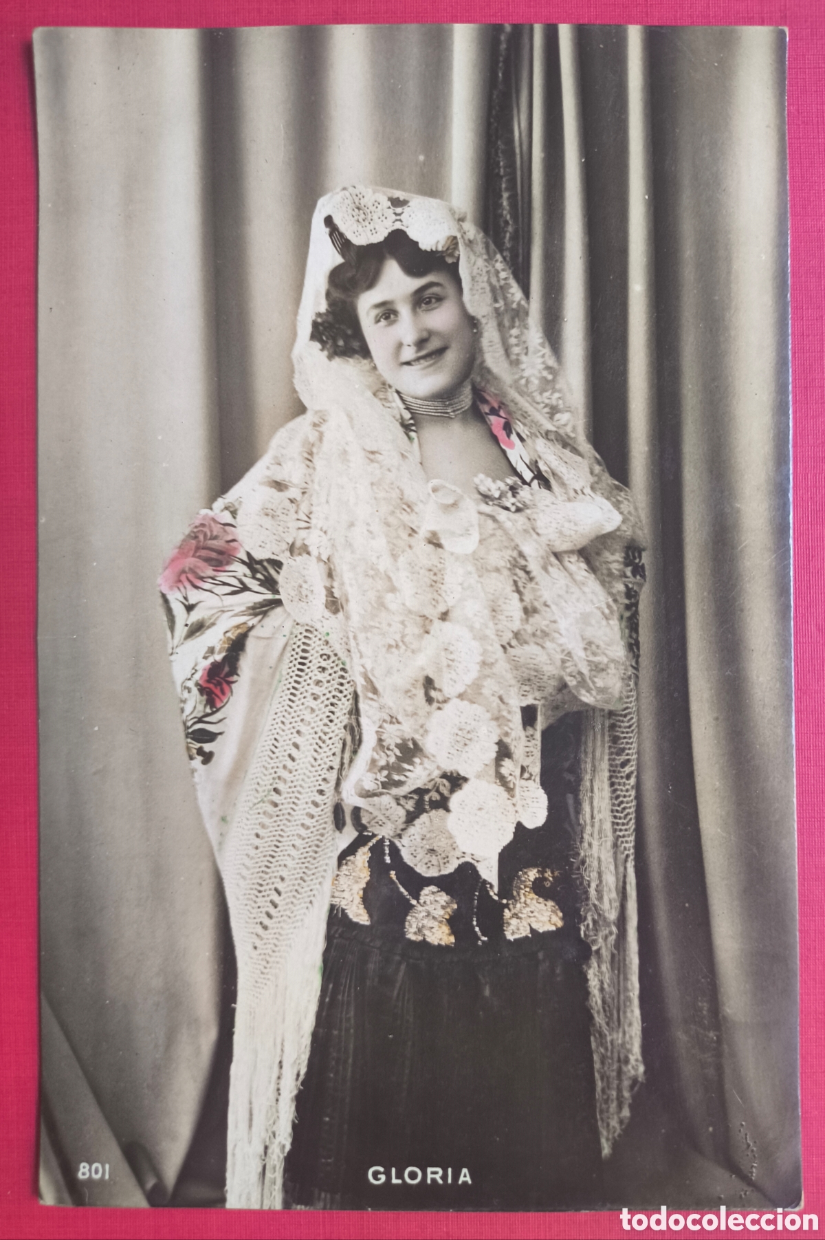 Postcards: CUPL&Eacute; ARTISTA GLORIA POSTAL FOTOGR&Aacute;FICA ILUMINADA C. 1905