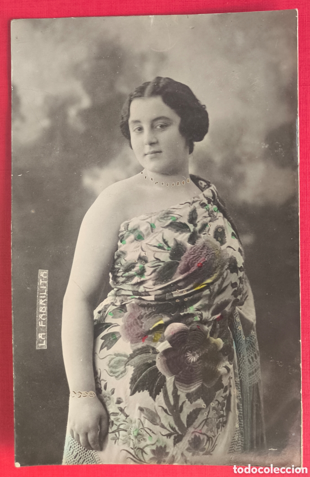 Postales: CUPL&Eacute; ARTISTA AMALIA MOLINA POSTAL FOTOGR&Aacute;FICA ILUMINADA 1908