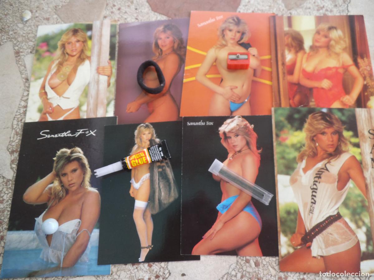 Postales: 8 postales originales de samantha fox, inglesas,