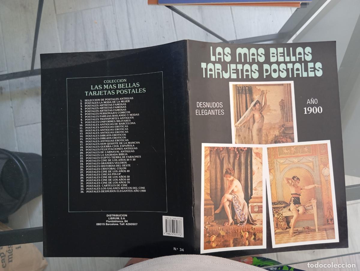 Postales: Las m&aacute;s bellas tarjetas postales n&ordm; 34, a&ntilde;o 1900 eroticas desnudos elegantes completo y nuevo