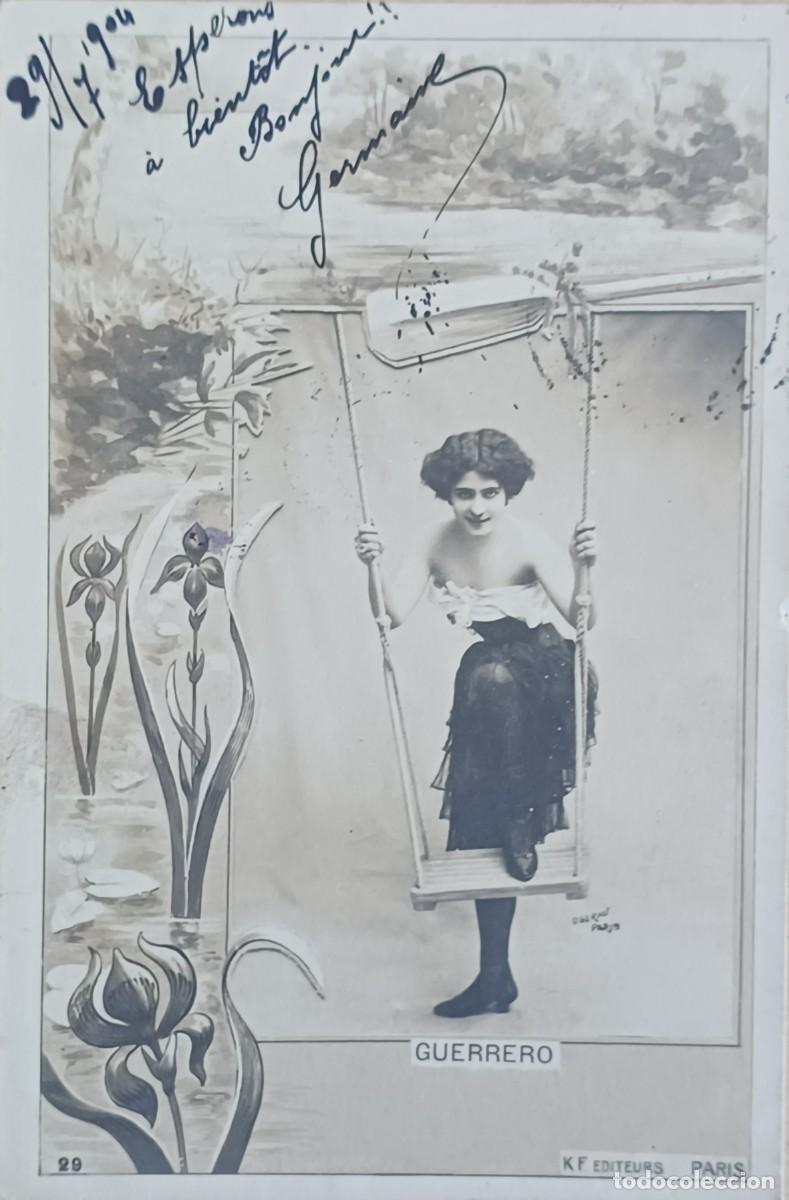 Postales: ROSARIO GUERRERO, excepcional. Postal francesa.