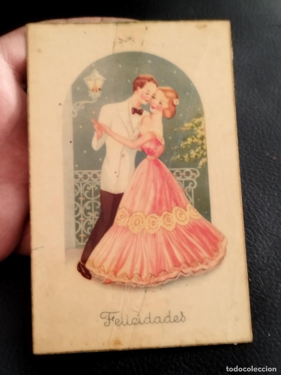 Postales: Antigua postal de pareja bailando bajo una farola. Editorial Artigas Barcelona. Laietana.
