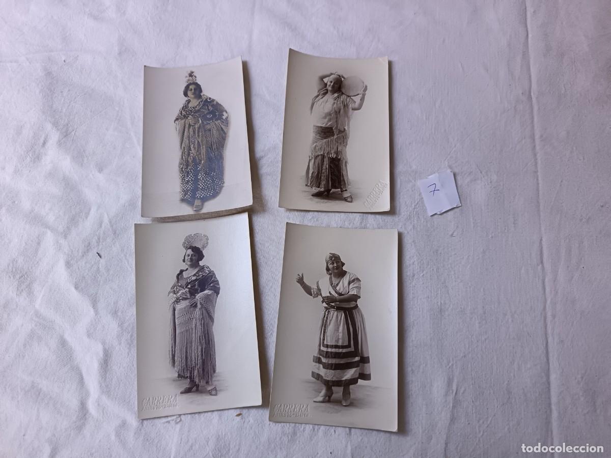 Postales: AP7, Lote de 4 Antiguas Postales en b/n y/o sepia, Mujeres con Trajes Populares o similar