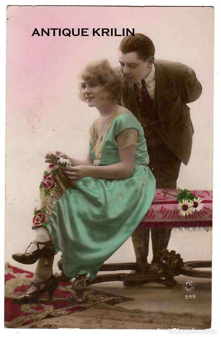 Postales: POSTAL ROMANTICA / P.C. PARIS N&ordm; 549 / SIN FRANQUEAR ESCRITA AL DORSO 1923