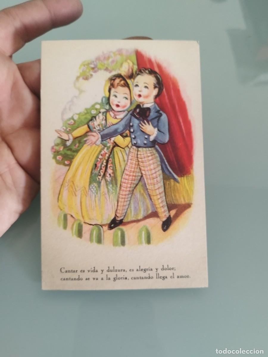 Postales: Antigua tarjeta postal de caricatura de hombre mujer. Gal&aacute;n, con frase.