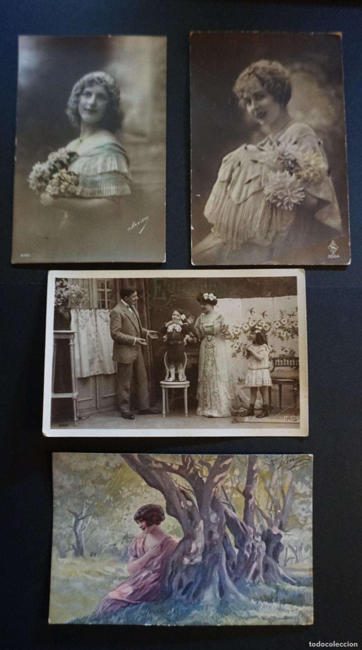 Postales: 4 postales de felicitacion circuladas de los a&ntilde;os 1911, 1912 y 1914, ver todas las fotograf&iacute;as