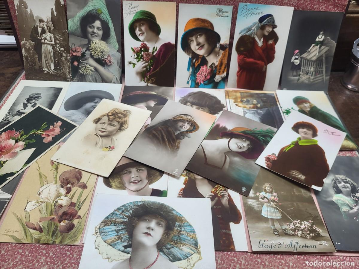 Postales: LOTE COLECCION POSTALES ANTIGUAS ROMANTICAS SIN ESCRIBIR NI CIRCULAR