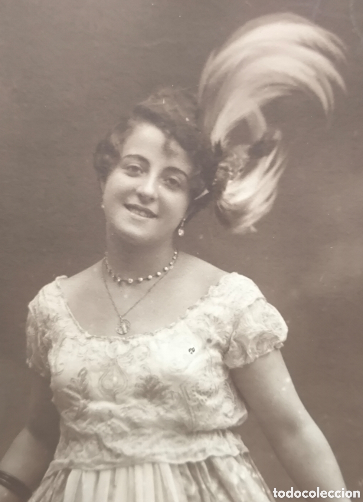 Postales: BLANQUITA SU&Aacute;REZ ARTISTA CANTANTE POSTAL FOTOGR&Aacute;FICA FOT&Oacute;GRAFO BELTR&Aacute; C. 1910