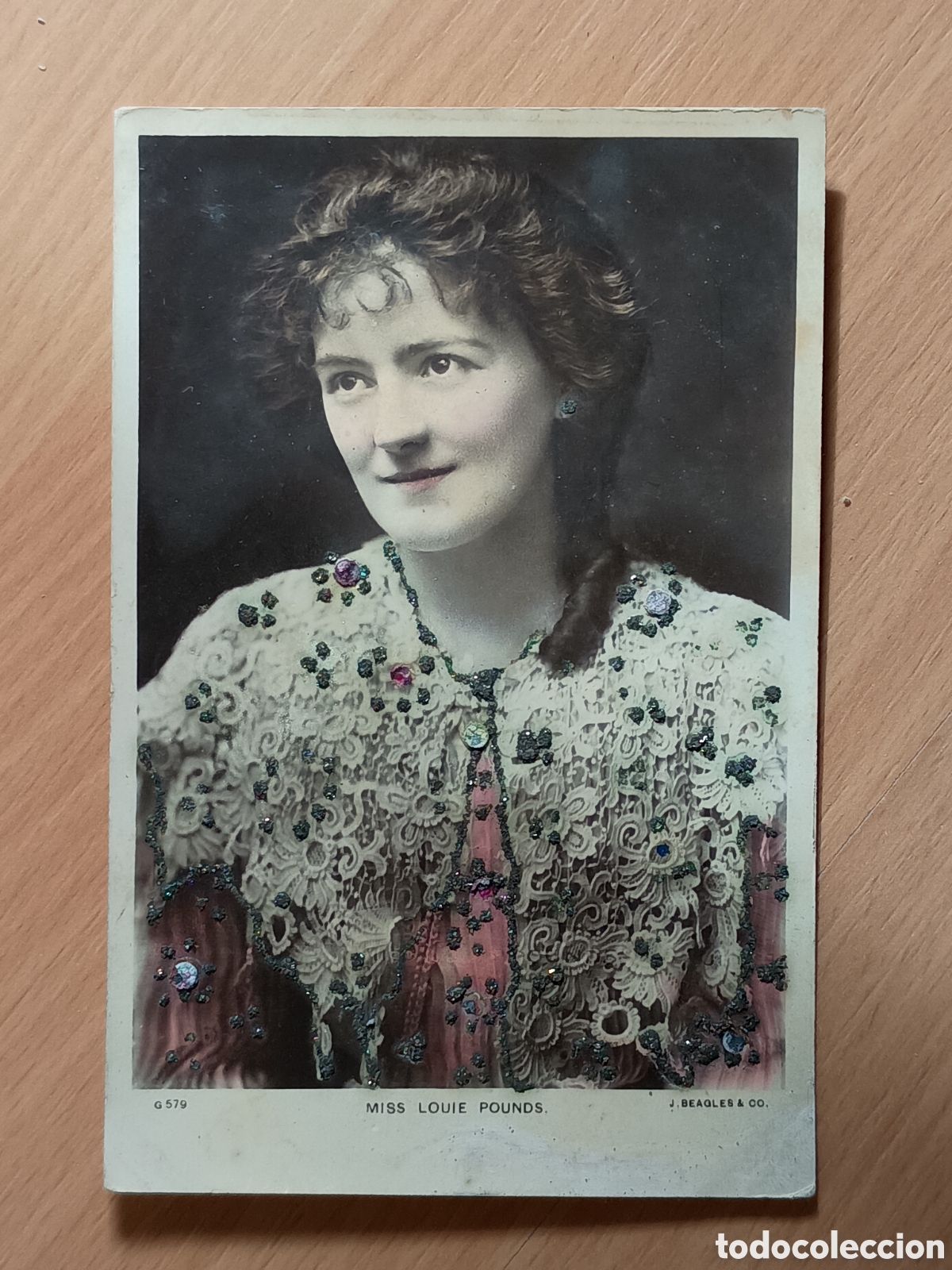 Postales: MISS LOUIE POUNDS - J. BEAGLES & CO., LONDON
