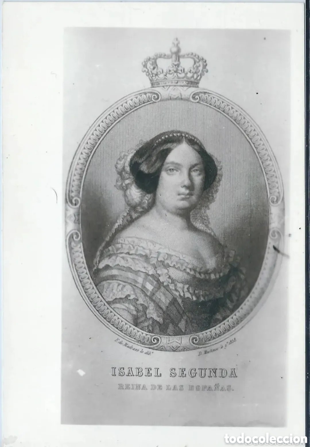Postales: ISABEL II - REINA DE LAS ESPA&Ntilde;AS - PALOMEQUE