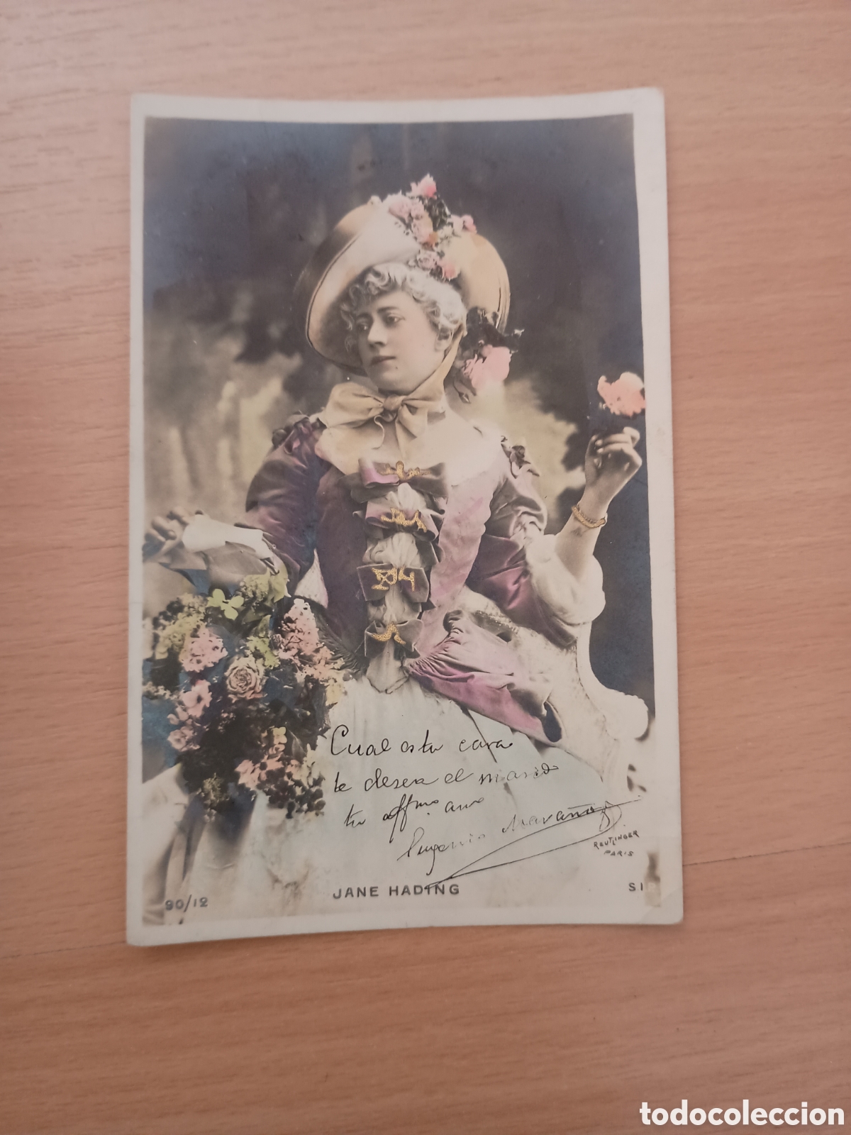 Postales: JANE HADING - REUTLINGER, PAR&Iacute;S