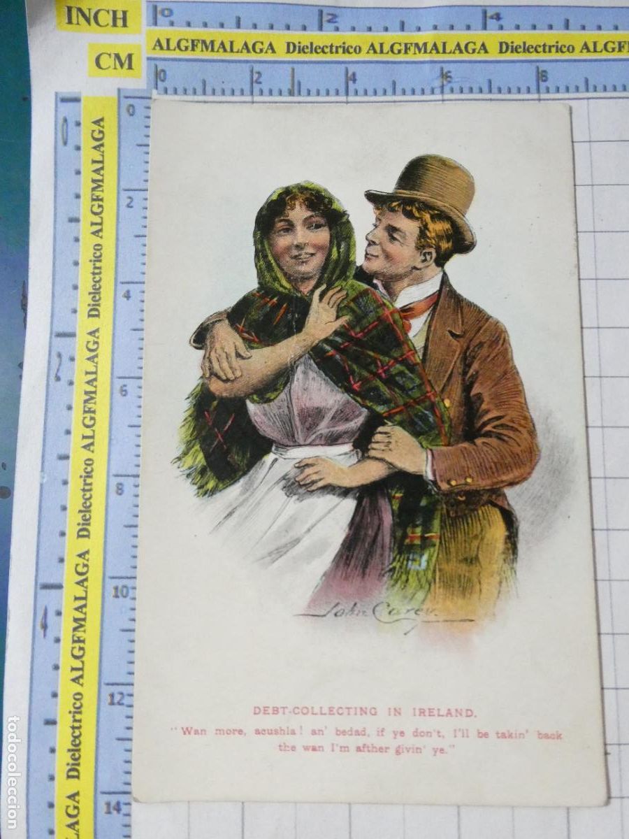 Postales: ANTIGUA POSTAL GALANTES MUJERES ENAMORADOS REINO UNIDO UK A&Ntilde;O 1905 APROX. DAMA GAL&Aacute;N IRLANDA 1667