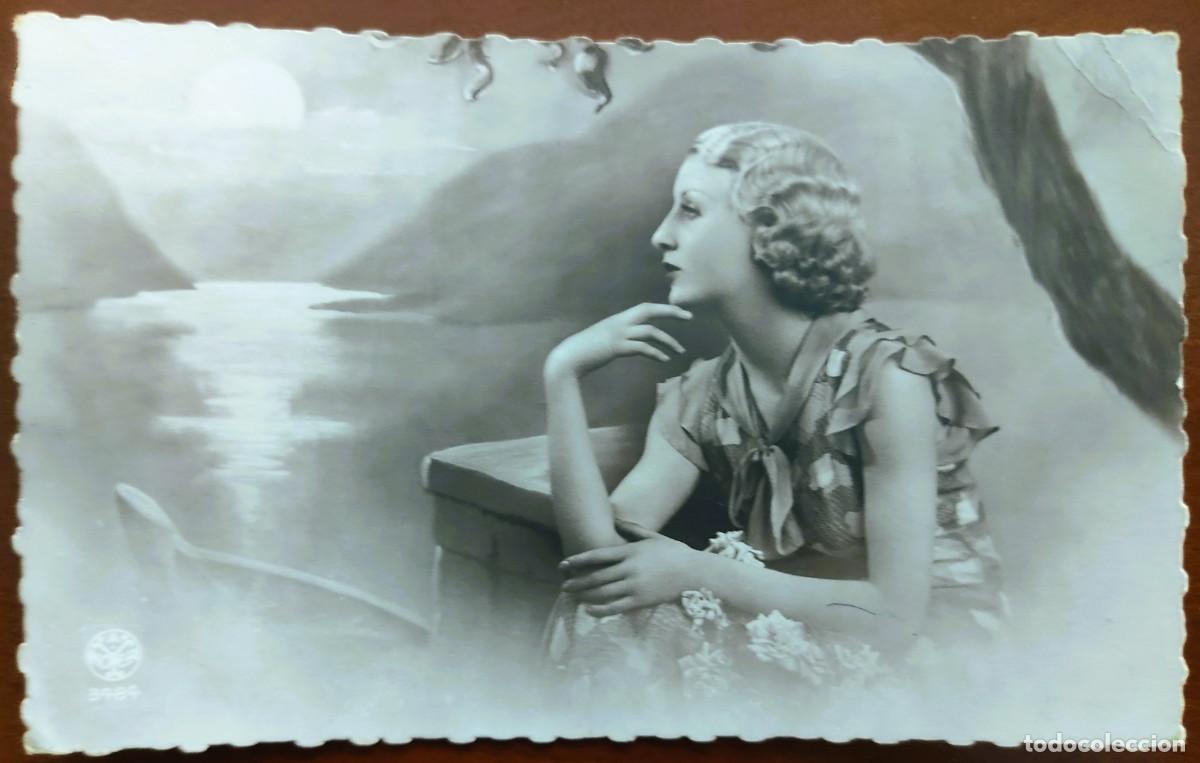 Postales: POSTAL DE UNA JOVEN - A. NOYER 3484