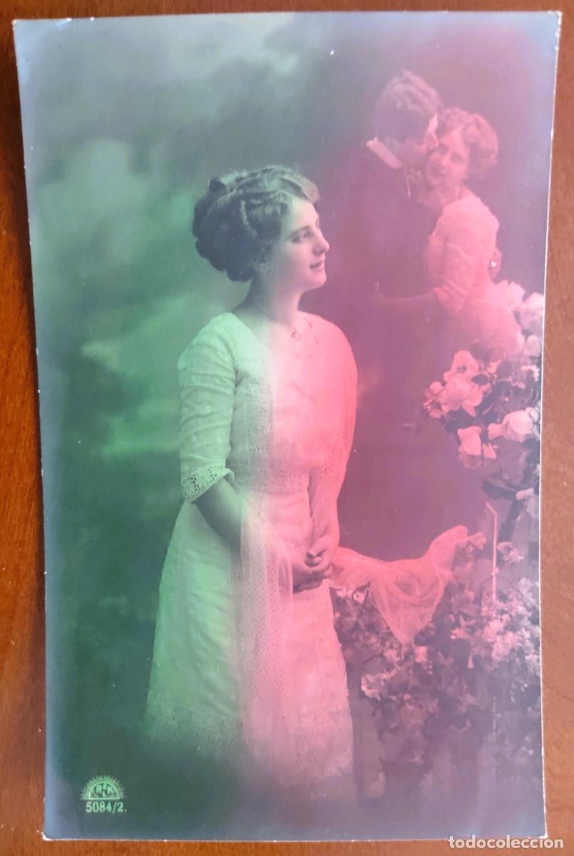Postkarten: POSTAL COLOREADA DE UNA JOVEN - RLK 5084/2