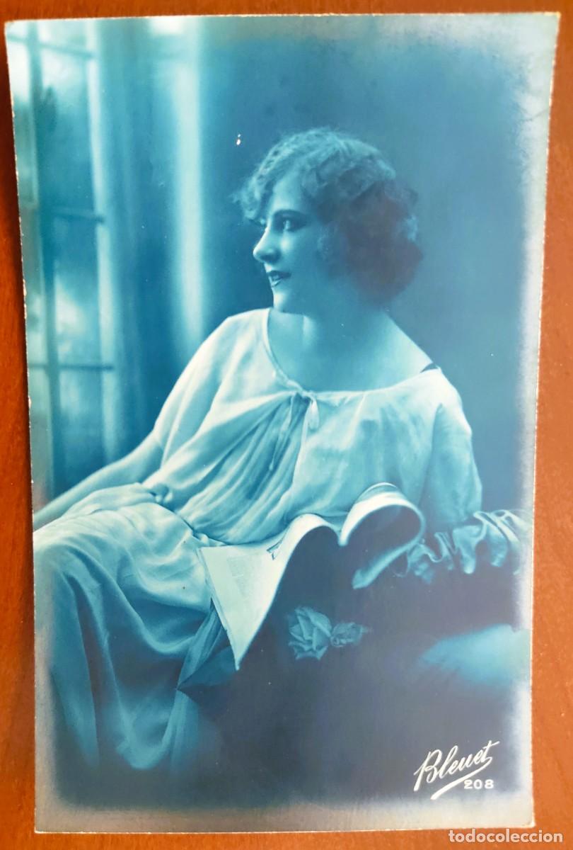 Postkarten: POSTAL DE UNA JOVEN - BLEUET 208 - FECHADA 1923