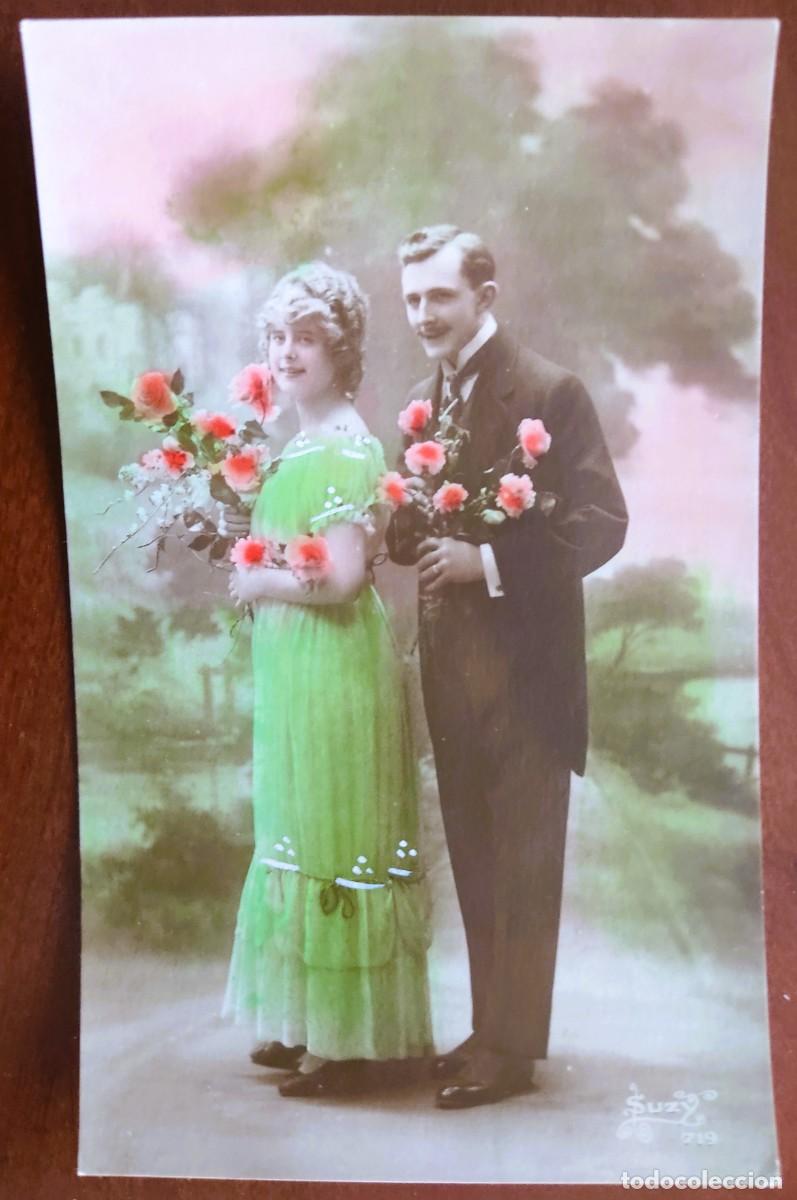Postales: POSTAL COLOREADA DE UNA JOVEN PAREJA - SUZY 719