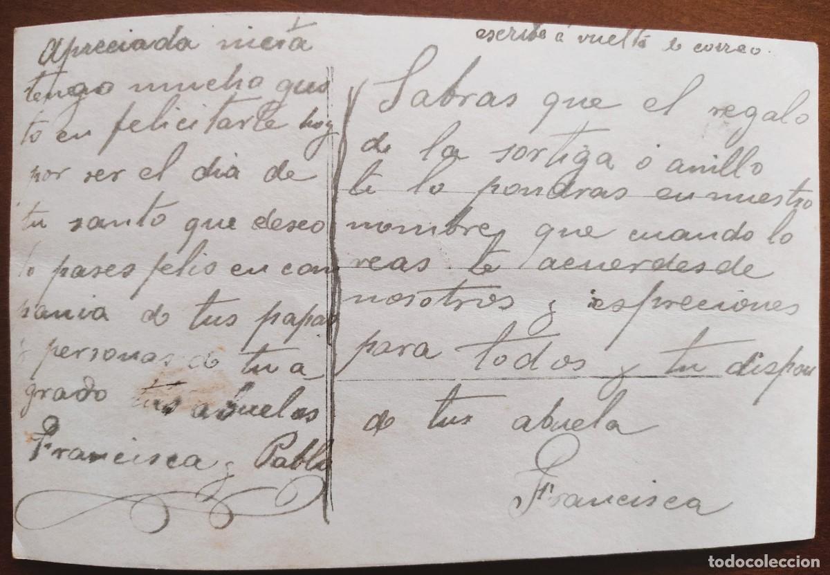 Postales: POSTAL COLOREADA DE UNA JOVEN - ABM ? - Foto 2