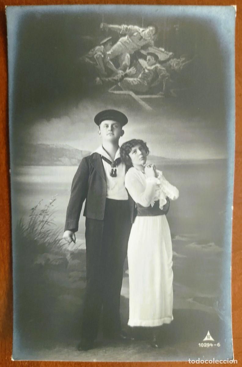 Postales: POSTAL DE UNA JOVEN PAREJA ALEGOR&Iacute;A GUERRA MUNDIAL - PH 10294-6 - FECHADA 1915