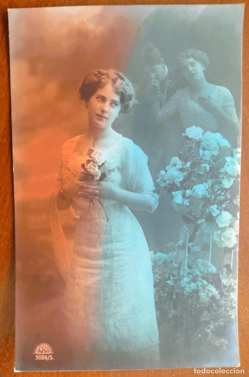Postales: POSTAL COLOREADA DE UNA JOVEN - RLK 5084/5