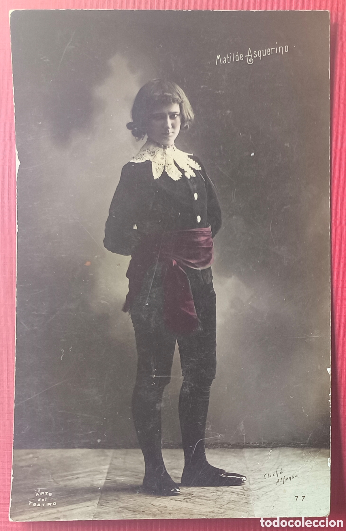 Postales: MATILDE ASQUERINO ARTISTA ACTRIZ TEATRO CUPL&Eacute; TIPLE POSTAL FOTOGR&Aacute;FICA ILUMINADA C. 1915