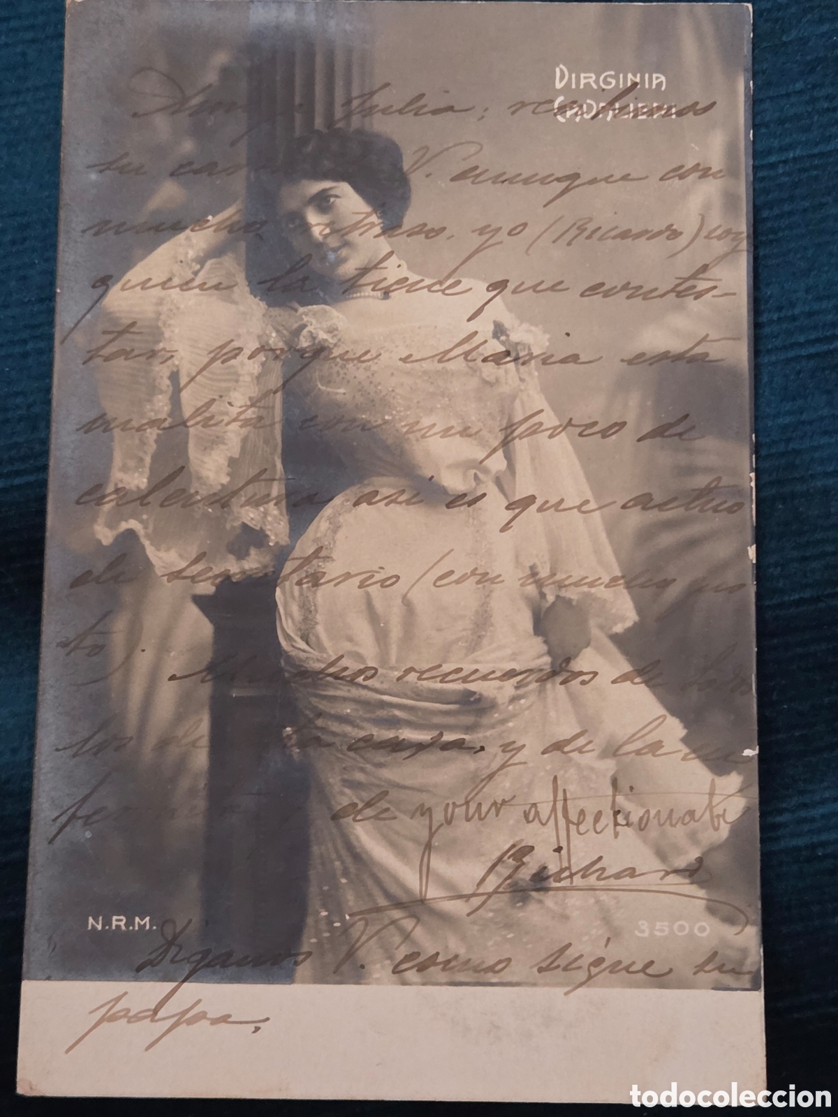 Postales: POSTAL RETRATO VIRGINA CADUER 1904