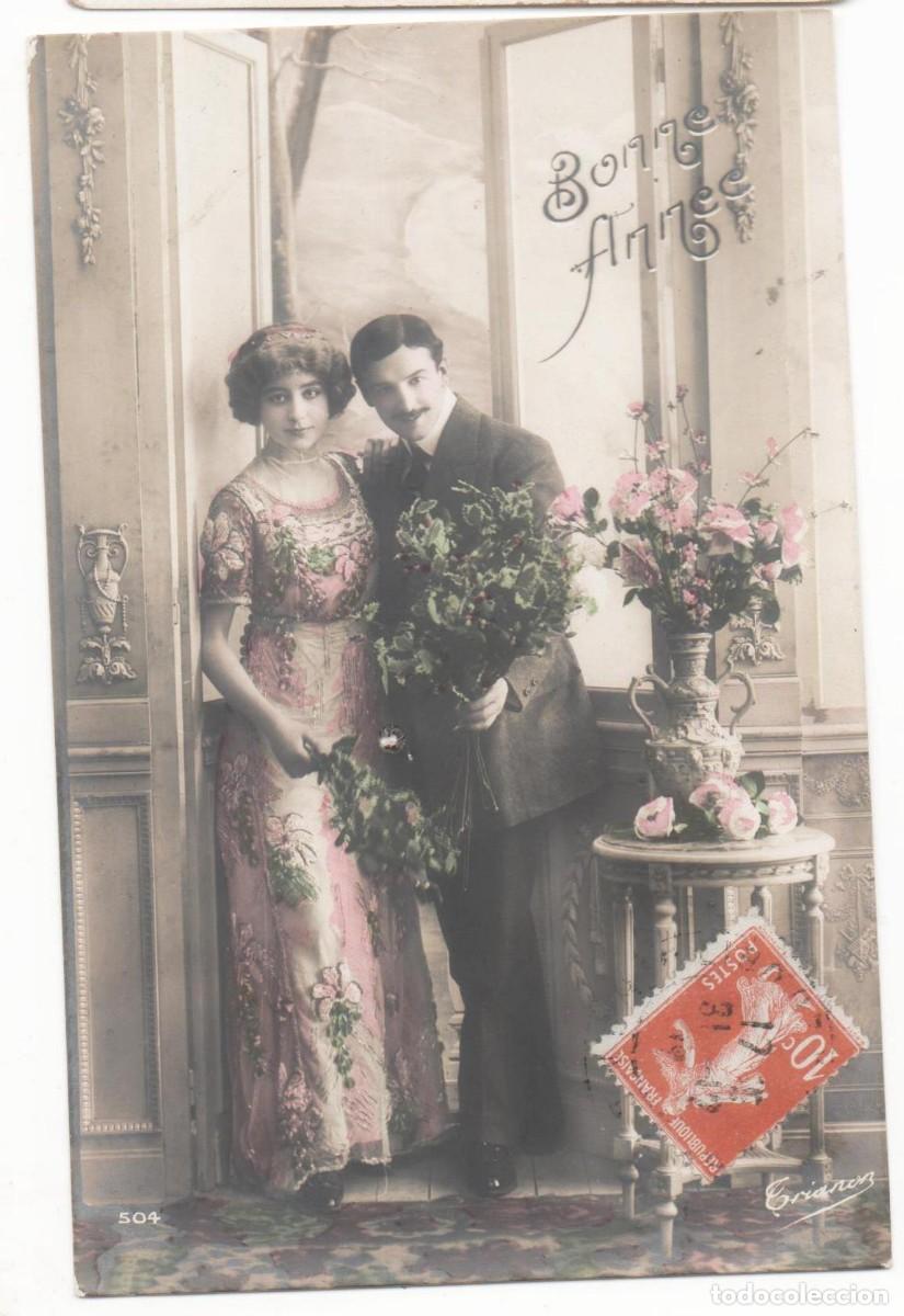 Postales: Postal francesa principios del XX- circulada-Rom&aacute;ntica-
