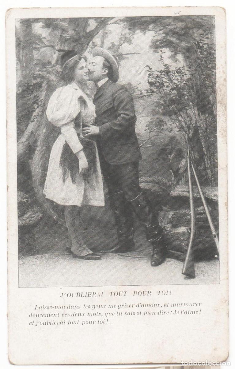 Postales: Postal francesa principios del XX- circulada-Rom&aacute;ntica-